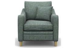 Heart of House Newbury Tweed Fabric Chair - Duck Egg